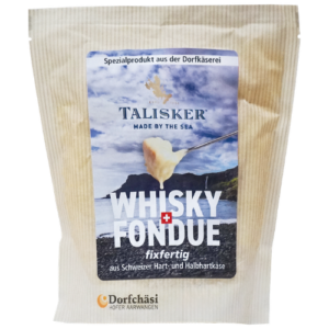 Aus Aarwanger Aare-Chäs, Koppiger Dorfchäs und Talisker Whisky.